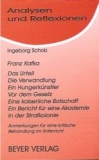 Interpretation. Franz Kafka Erzählungen