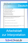 Arbeitsblatt zu BESUCH DER ALTEN DAME