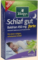 Schlaf gut. Baldrian 450 mg forte Kneipp Naturprodukte - Nahrungsergänzungsmittel