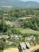 Tlos: Blick von der Akropolis auf das Amphitheater