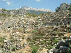  Tlos:Überreste des Amphitheaters in Tlos