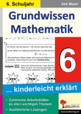 Mathe Kopiervorlagen mit Lösungen - Grundwissen Mathematik 6