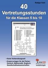 Kopiervorlagen f&uuml;r Vertretungsstunden in den F&auml;chern Deusch, Mathe, Englisch und in den Gesellschaftswissenschaften
