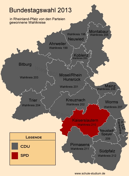 Bundestagswahl 2013. Ergebnisse aus Rheinland-Pfalz