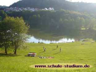 Starkholzbacher See in Erlenhof. Seen in Baden-Württemberg