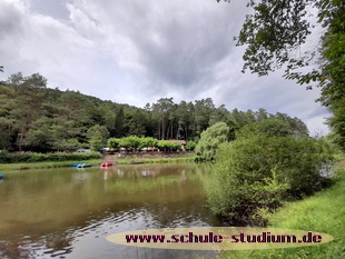 Tretbootfahren am Paddelweiher in Hauenstein