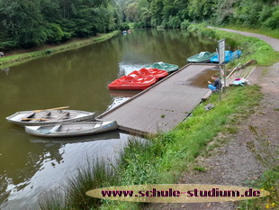 Tretbootfahren am Paddelweiher in Hauenstein