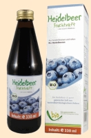 Heidelbeer Direktsaft 100%, reich an Antioxidantien