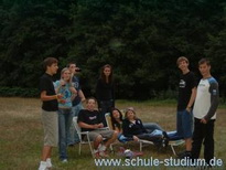 Grillparty der Klasse 10c Kooperative Gesamtschule Bad Bergzabern  Juli 2005