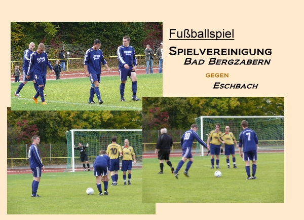 Fußballmannschaft Bad Bergzabern gegen Eschbach