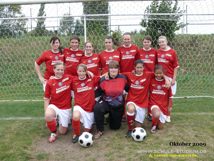 Mädchen Fußballmannschaft B-Juniorinnen. Göcklingen, Landesverband Südwest