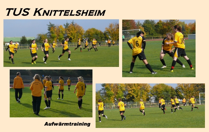 Mädchen Fußballmannschaft Knittelsheim