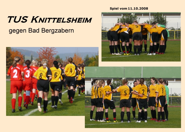 Mädchen Fußballmannschaft Knittelsheim