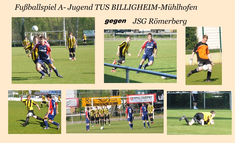 A-Jugend - TUS Billigheim-Mühlhofen gegen JSG Römerberg