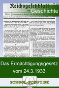 Das Ermächtigungsgesetz vom 24.03.1933