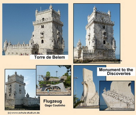 Lissabon. Torre de Belem and Monument to the Discoveries