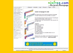 Nixfree.com: Hier können private Homepages ganz einfach kostenlos erstellt werden