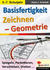 Mathe Kopiervorlagen mit Lösungen - Basisfertigkeit Zeichnen - Geometrie
