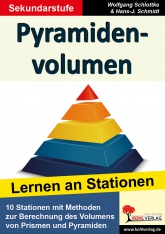 Mathe Kopiervorlagen mit Lösungen - Pyramidenvolumen