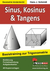Mathe Kopiervorlagen mit Lösungen - Sinus, Kosinus, Tangens