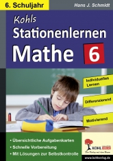 Mathe Kopiervorlagen mit Lösungen - Mathe Stationenlernen, 6. Schuljahr
