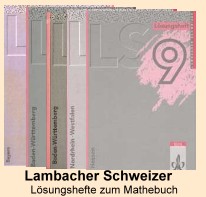 Mathe Lösungshefte zum Schulbuch Lambacher Schweizer