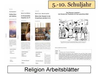 Religion Arbeitsblätter 5.-10. Schuljahr