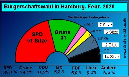 Bürgerschaftswahl Hamburg, Februar 2020