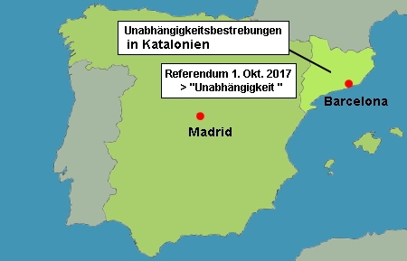 Unabhängigkeitsbestrebungen in Katalonien, Oktober 2017