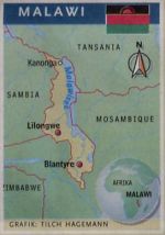 Schaubild: Der Staat Malawi in Afrika
